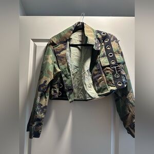 Camo Cropped Jacket